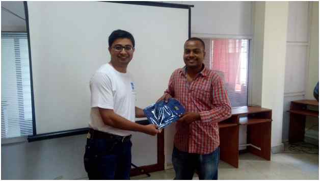 Prize given by Subhendu De